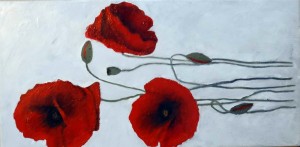 Coquelicots-rouges-1-acrylique-sur-toile-30x60