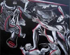 massacre-des-innocents-acrylique-fusainencresur-toile73x92-